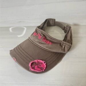 Bass Pro Shops Brown and Pink Visor Hat